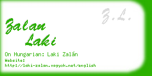 zalan laki business card